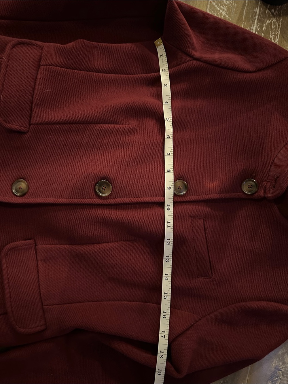 Banana Republic Knit Pique Blazer in Bright Wine - Small Petite - Picture 6 of 6